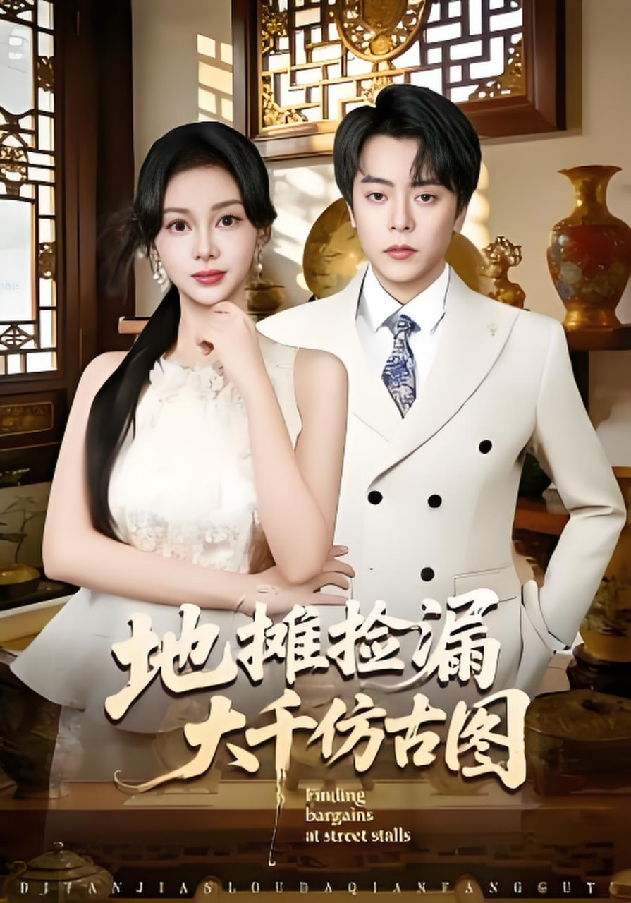 地摊捡漏大千仿古图